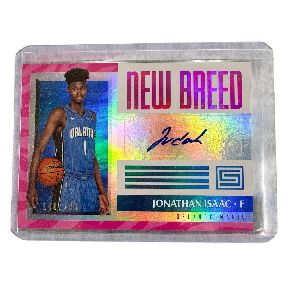 2017-18 Panini Status Jonathan Isaac New Breed Auto Holo Foil #NB-JIS /149 Magic